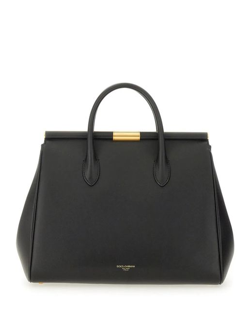 Dolce & Gabbana Black Dolce & Gabbana Sicily Tote Bag