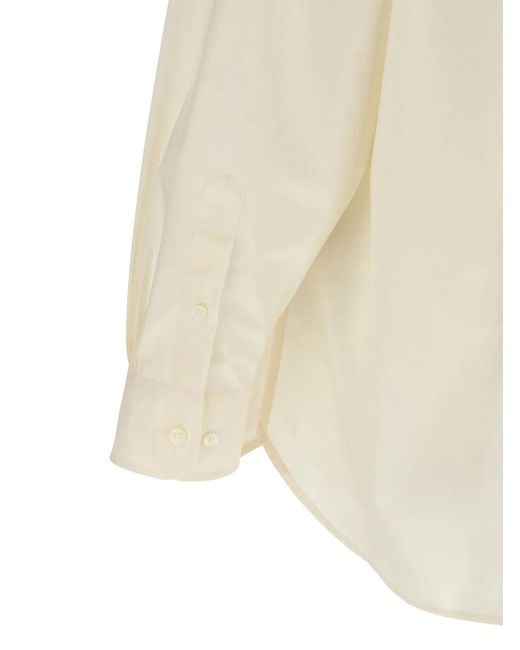 MM6 by Maison Margiela White 'Numeric Signature Mm6' Shirt for men
