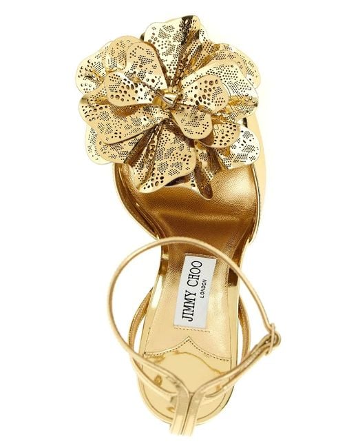 Jimmy Choo Metallic 'Mimmi' Sandals