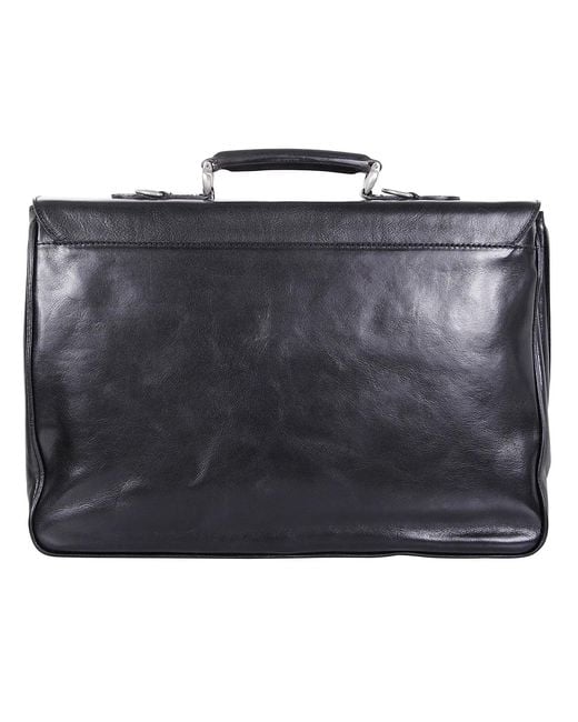SAIT Black Briefcase for men