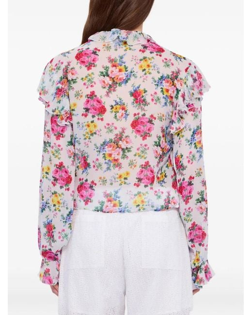MSGM White Viscose Shirt