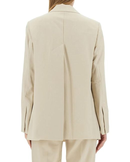 Helmut Lang Natural Jacket With Logo