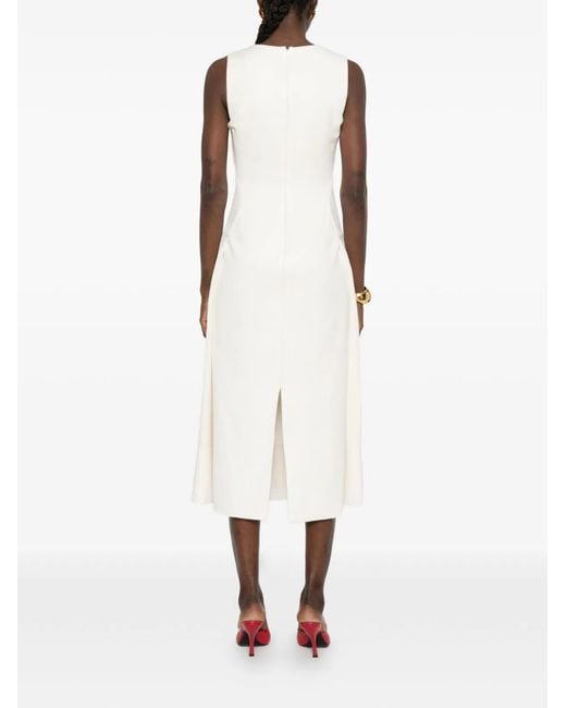 Jacquemus White Sm La Robe Tablier Natural Long Dress