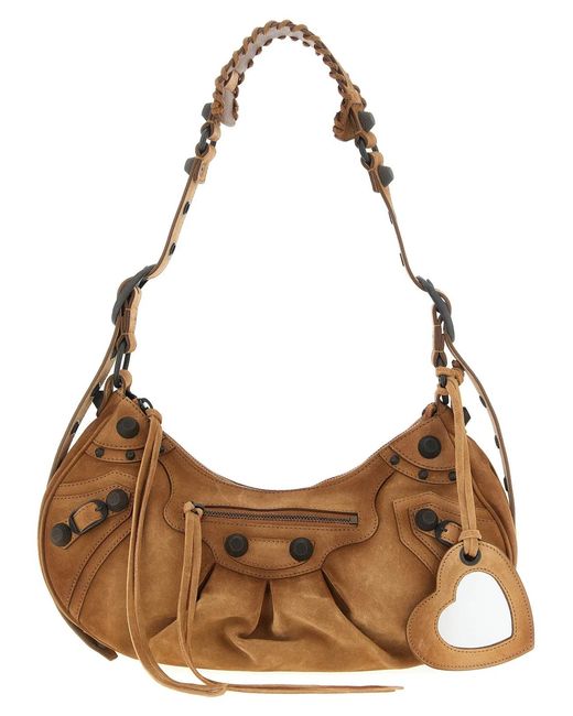 Balenciaga Brown 'Le Cagole S' Shoulder Bag