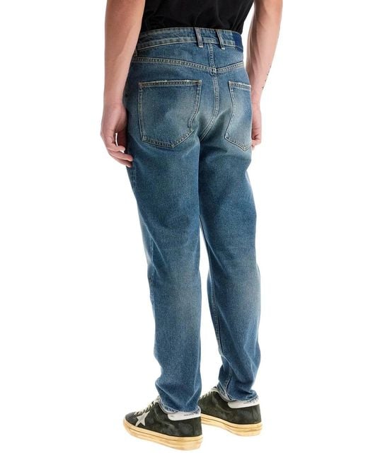 Golden Goose Deluxe Brand Blue Golden M's Happy Medium Stone Washe for men