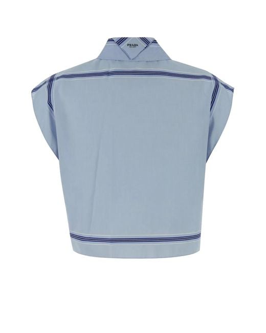 Prada Blue Camicia