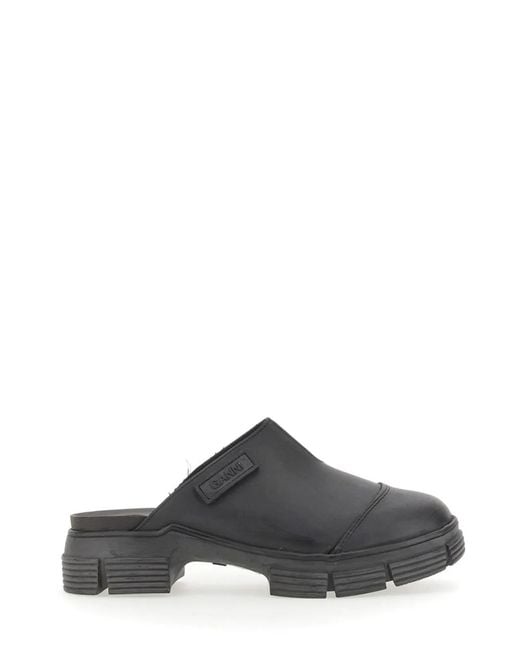 Ganni Gray City Sabots