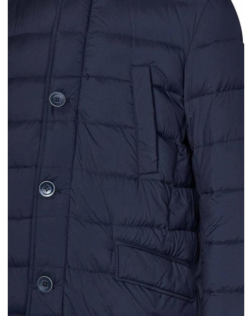 Herno Blue Padded Coat for men