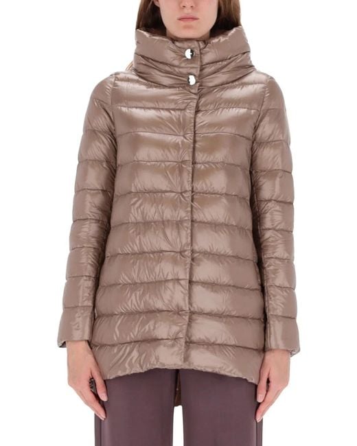 Herno Brown Piumino "A-Shape Amelia"