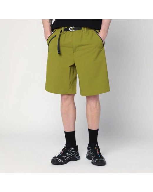 Purple Mountain Observatory Green Bermuda for men