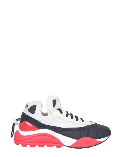 FWRD White Nylon And Mesh Sneakers