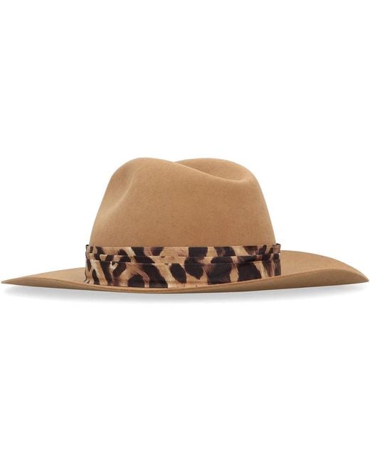 Fendi Brown Wool Hat