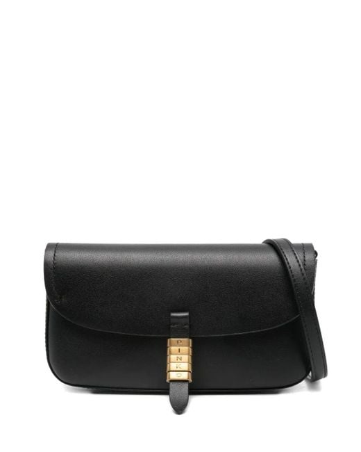 Pinko Black "Saddle Flat" Bag