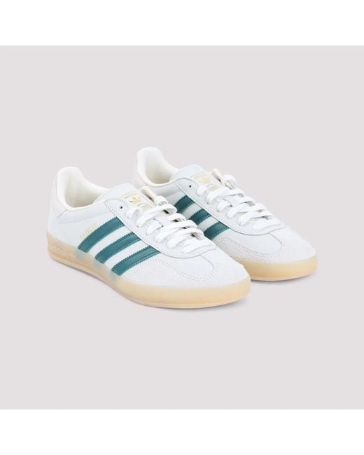 Adidas Originals Blue Gazelle Indoor Leather Sneakers for men