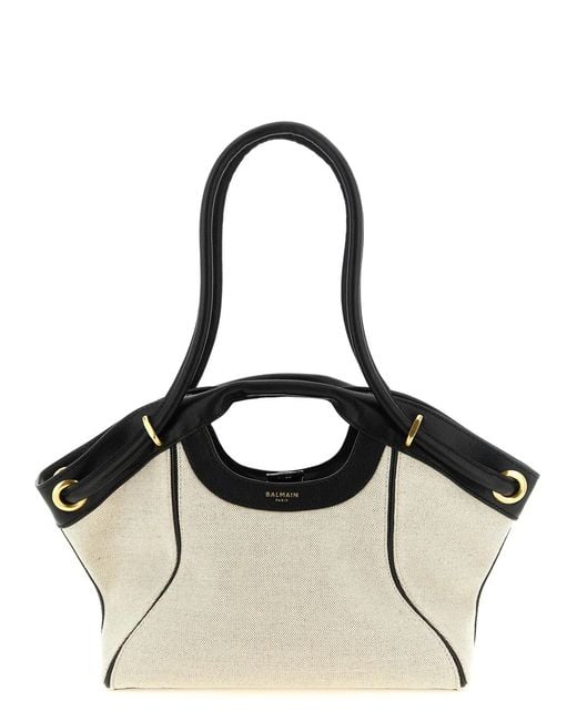 Balmain Black Medium 'Tote' Shopping Bag