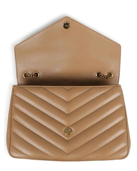 Saint Laurent Brown Borsa "Loulou" Large
