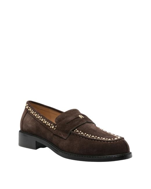 Furla Brown College Loafer