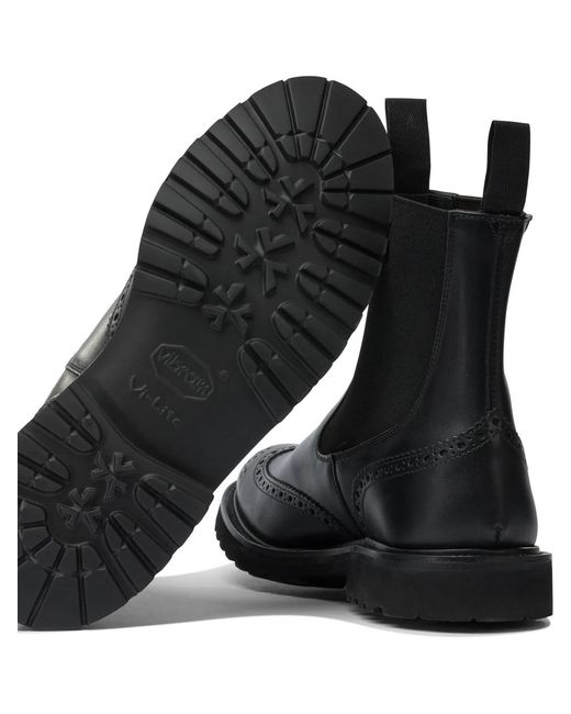 Tricker's Black "Henry" Ankle Boots for men