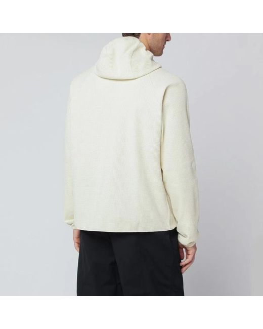 Purple Mountain Observatory Natural Creamcolored Sweatshirt With Builtin Balaclava for men