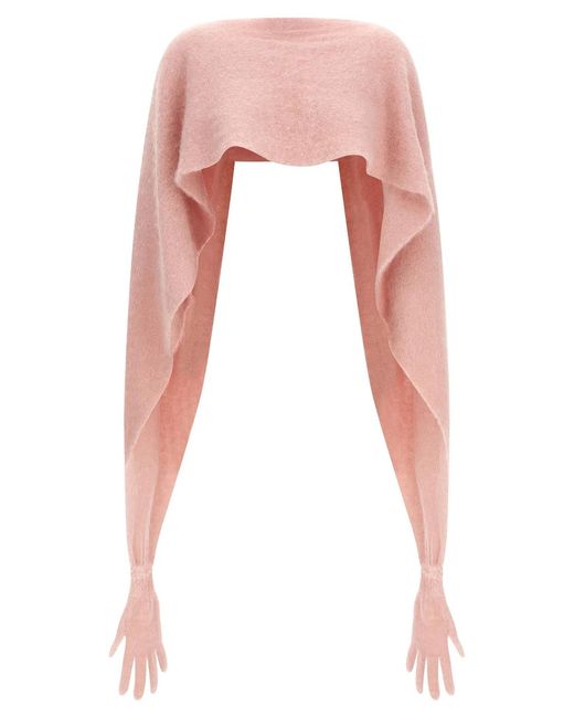 Moschino White Glove Cape
