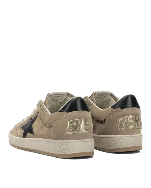 Golden Goose Deluxe Brand Brown "Ball Star" Low-Top Sneakers