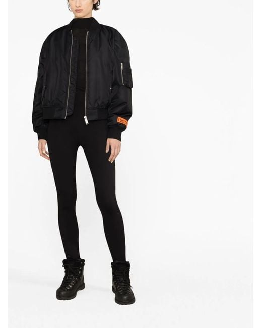 Moncler Black Nylon Leggings