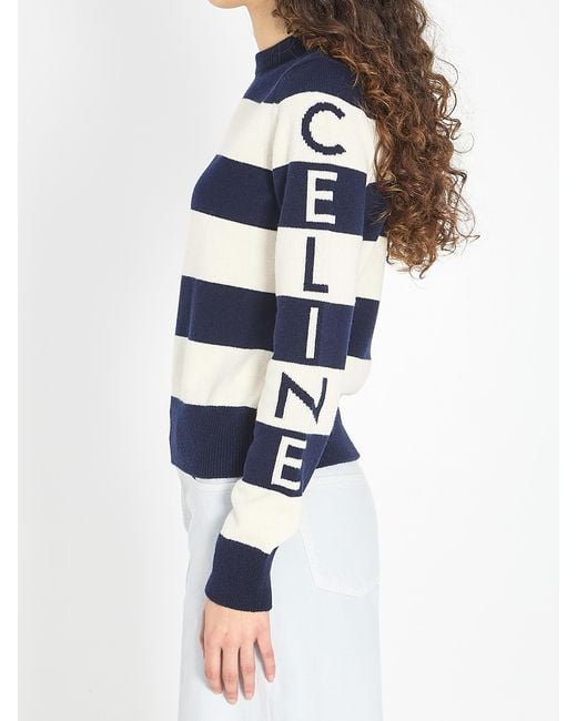 Céline Blue Maglia Con Logo