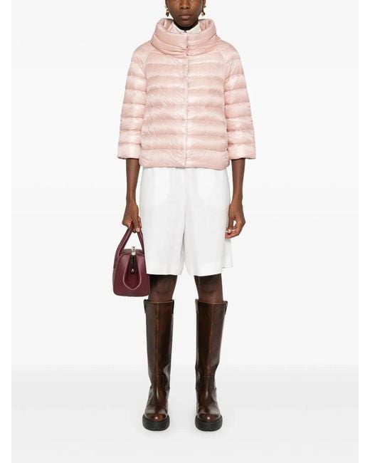 Herno Pink Mini Cappa Sofia