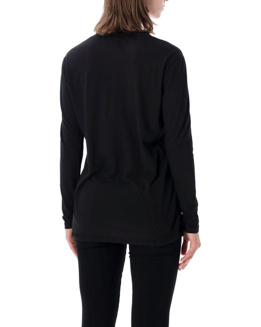 James Perse Black Crlear Jersey Ls Tee