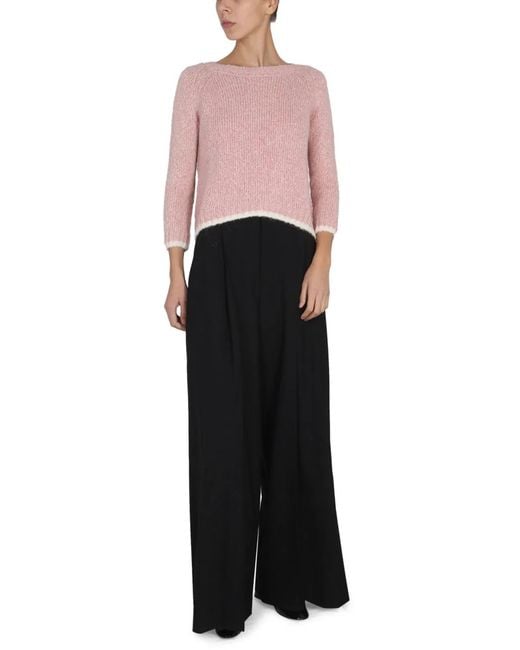 Aspesi Pink Alpaca Blend Sweater