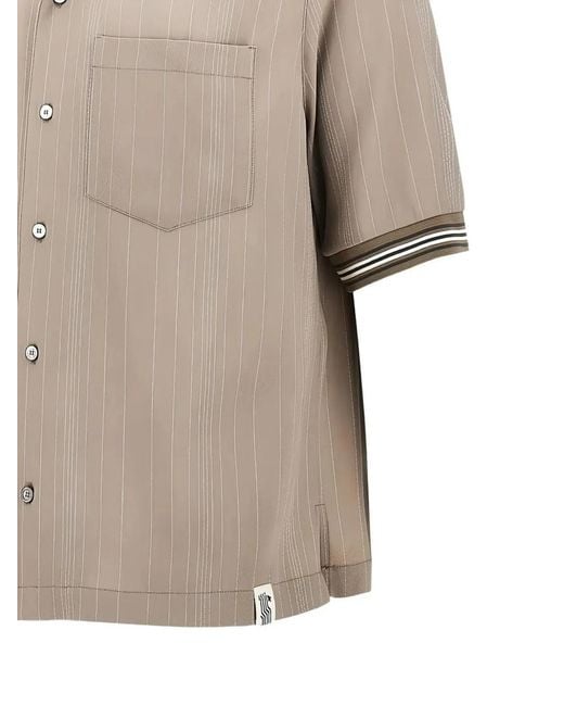 Golden Goose Deluxe Brand White Striped Shirt for men