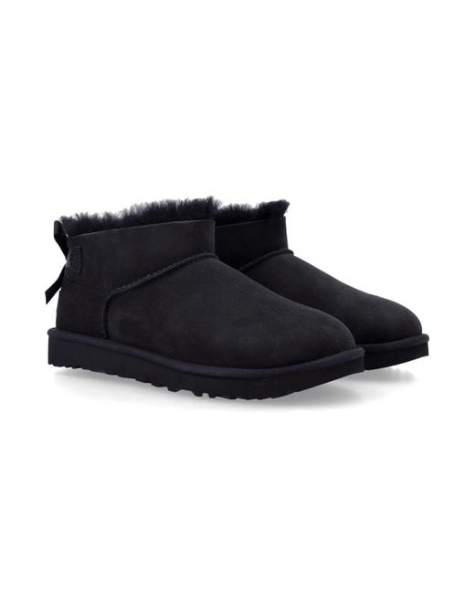 Ugg Black Ultra Mini Bailey Bow