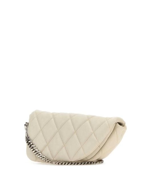 Burberry Natural Leather Shield Lock Shoulder Bag