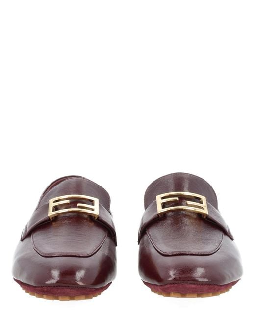 Fendi Purple Mocassino "Baguette"