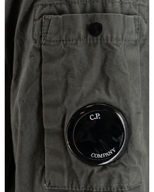 C P Company Gray Cotton Jacket for men