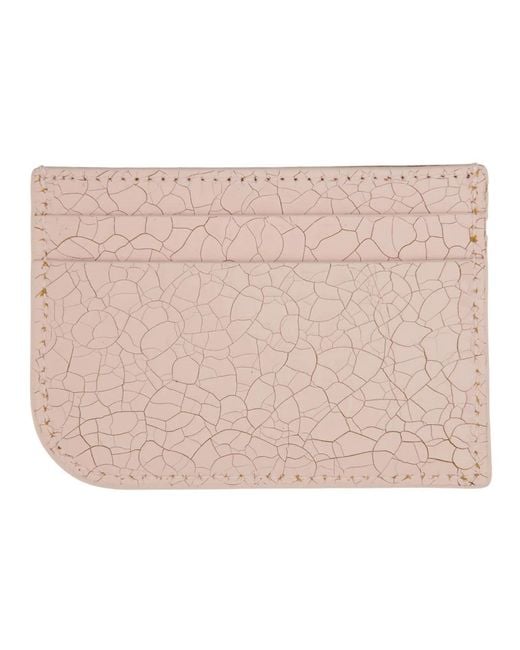 McQueen Pink Leather Card Holder