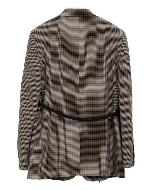 Balenciaga Brown Wrap Tailored Jacket