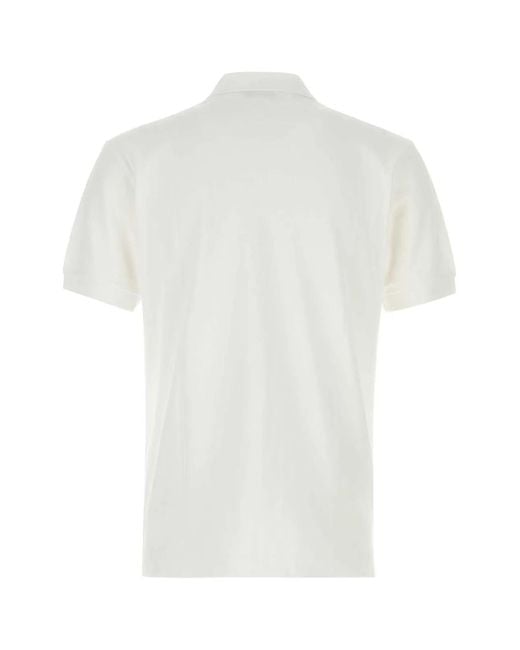 COMME DES GARÇONS PLAY White Logo Shirt Collar Polo for men