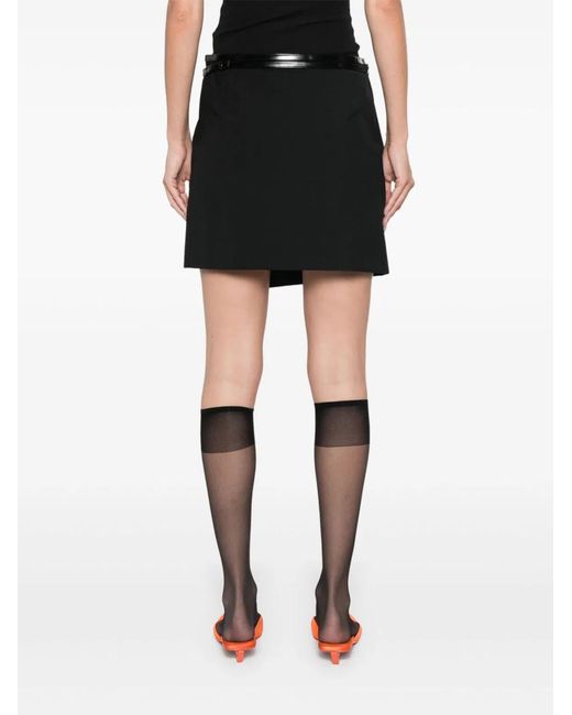 Philosophy Di Lorenzo Serafini Black Crepe Belted Wrap Dress