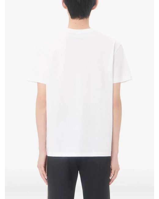 Valentino White "Vltn" Crew-Neck T-Shirt for men
