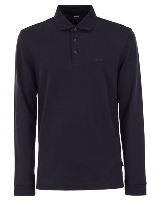 Boss Blue Regular Fit Polo Shirt for men