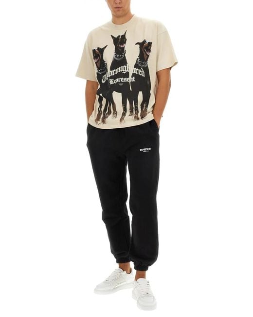 Represent Black Tshirt Thoroughbred for men