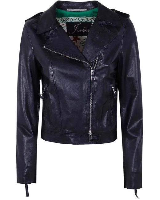 The Jackie Leathers Blue "Ciclone" Jacket