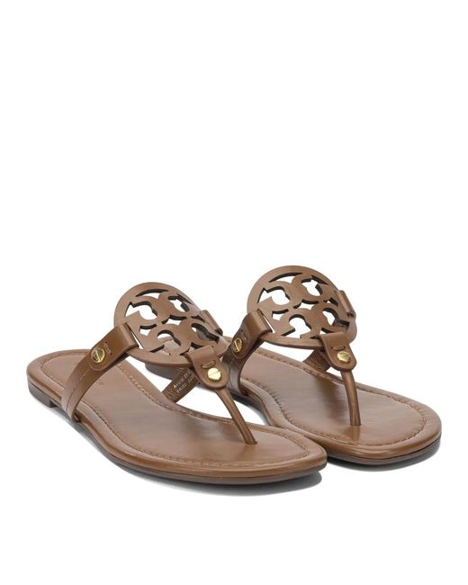 Tory Burch Brown Leather Sandals
