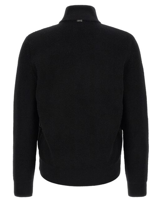 Herno Black Padded Cardigan for men