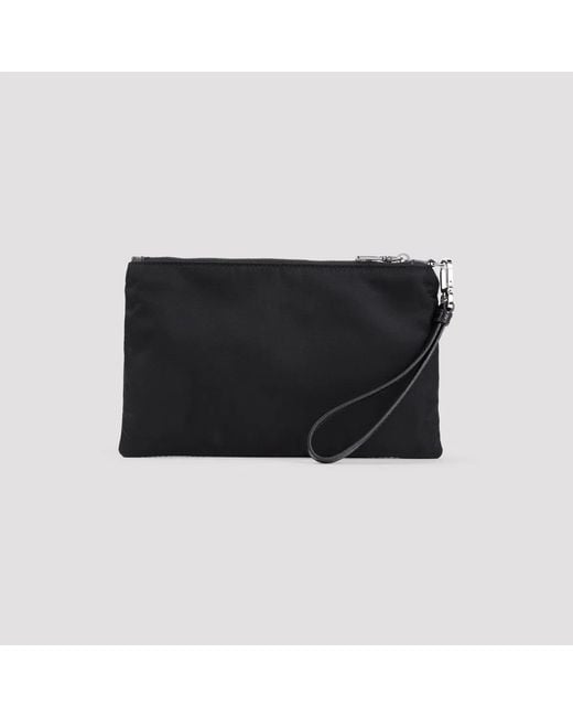 Prada Black Re-Nylon Clutch for men