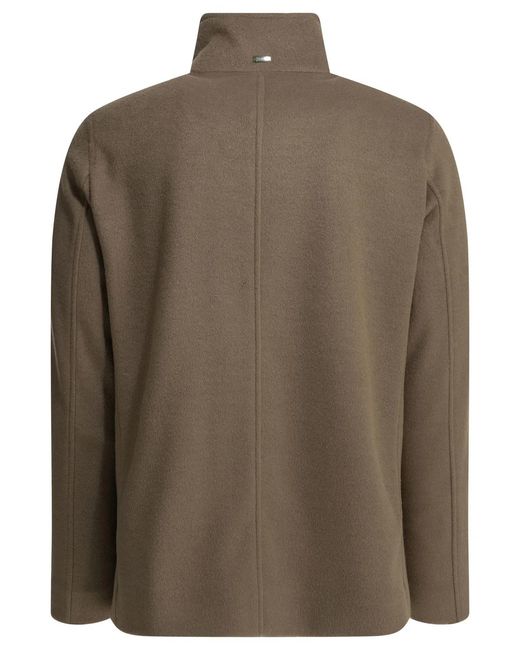 Herno Green "Peacoat Resort" Short Coat for men