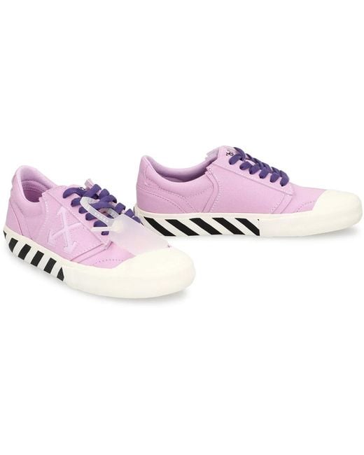 Off-White c/o Virgil Abloh Purple Sneakers Low-Top Vulcanized Undercut