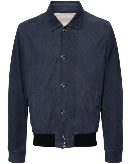 Barba Napoli Blue Colin Sport Jacket for men