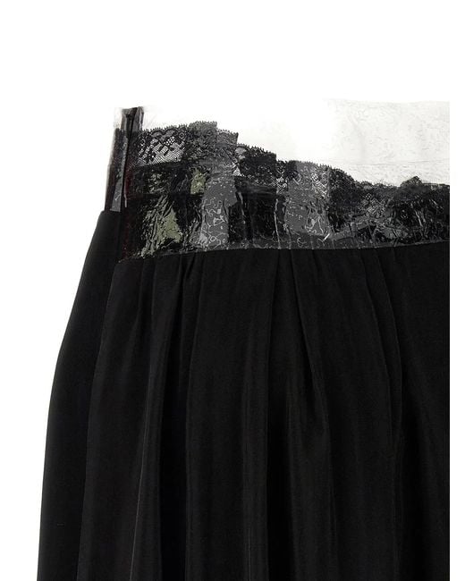 Maison Margiela Black 'Taped' Skirt